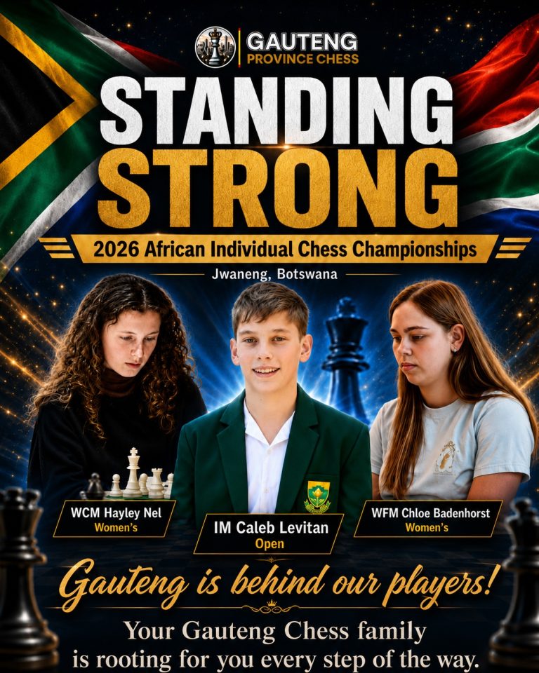 Gauteng Players Standing Strong at the 2026 African Individual Chess Championships