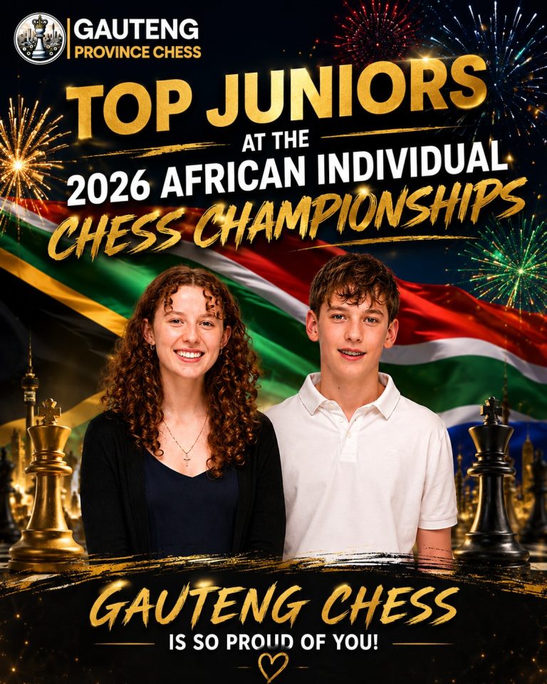 Gauteng talent standing tall on the African stage! 🇿🇦♟️